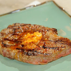 Grilled Steak with Kimchi Butter