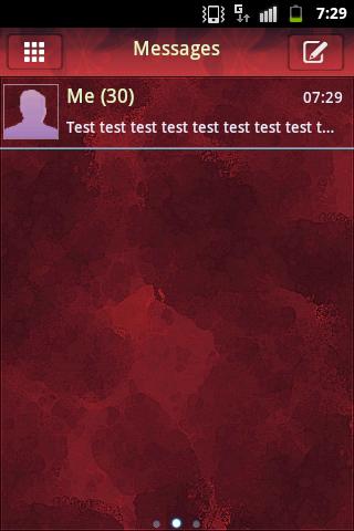 GO SMS Pro Theme Red