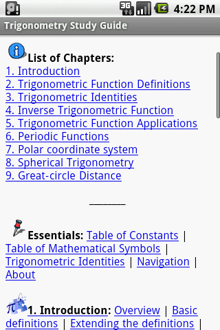 Trigonometry Study Guide