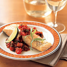 Roast Salmon with Tomato Sauce