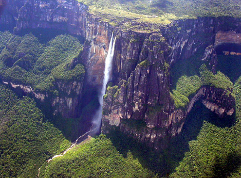 Aerial Fly-by of Angel Falls