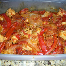 Chicken and Andouille Sausage With Peppers (Ww 5 Points)