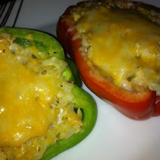 Weight Watchers Chicken and Rice Stuffed Bell Peppers