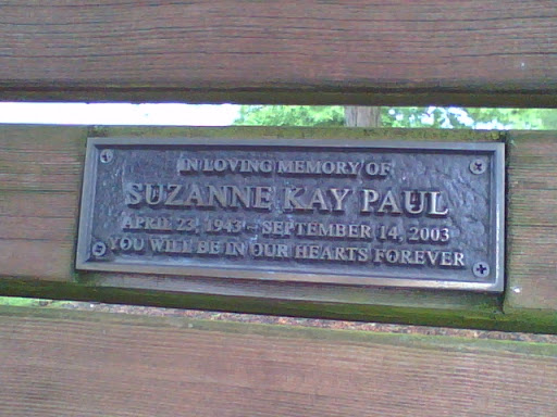 Suzanne Kay Paul Memorial Bench