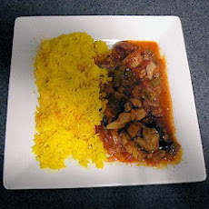 Pan Fried Chicken and Chorizo With Rice