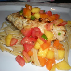 Garlic Lime Grilled Chicken With Mango Salsa