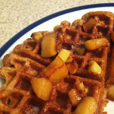 Apple Cider Waffles with Caramelized Apples