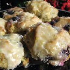 Lemon Blueberry Drop Scones