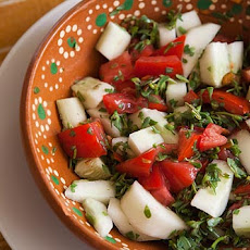 Tomato, Cucumber, Purslane Salad