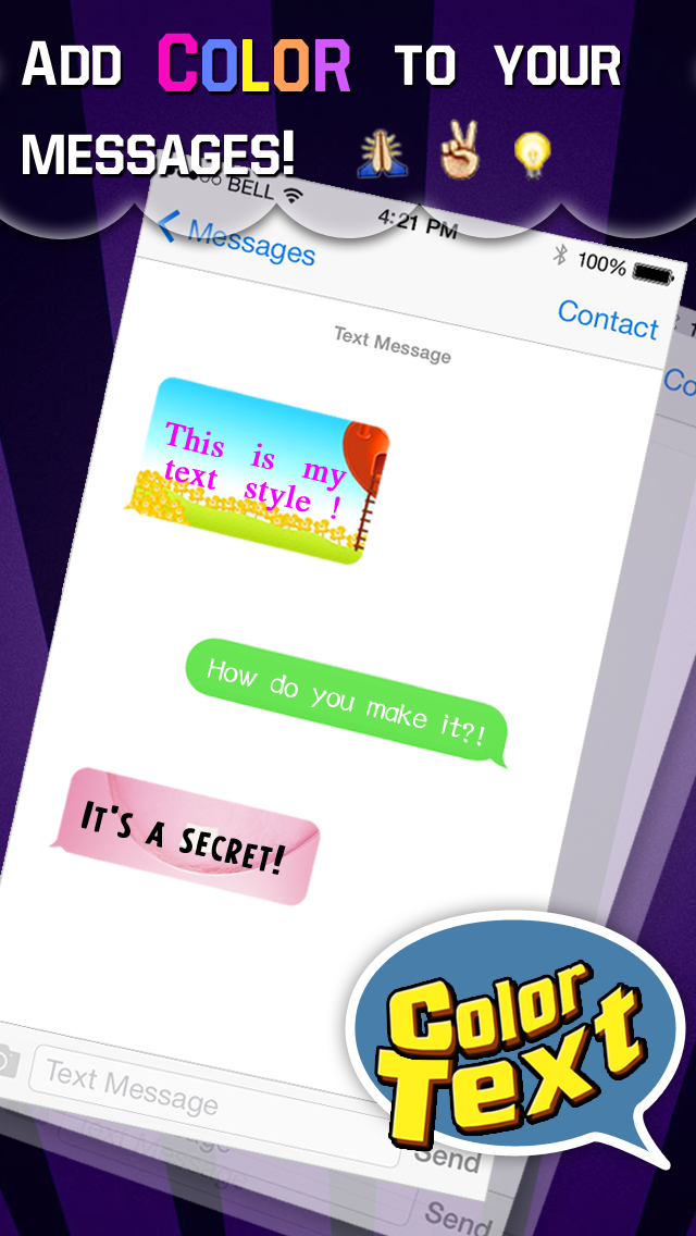 Android application Color Text Messages screenshort