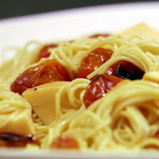 Roasted Grape Tomatoes with Tangled Noodles