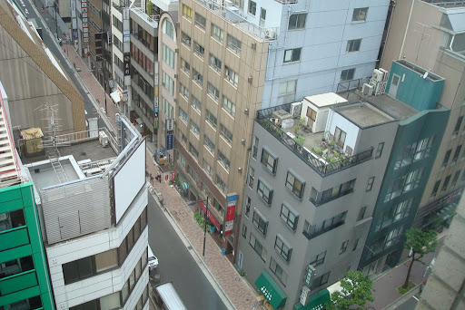 View from Courtyard at Marriott in Tokyo