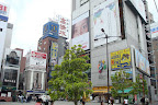 More photos of the square outside of Shinbashi Station