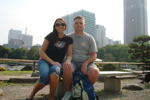 Alicia and Eric on the location of old Tea House
