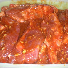 Hawaiian  BBQ Oven Baked Ribs