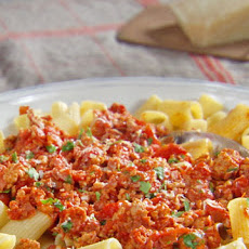 Rigatoni with Rapid Ragu