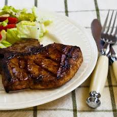 Grilled Pork Chops with Asian Black Bean-Garlic Marinade