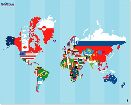World+map+with+countries+and+cities+labeled