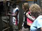 Mom, Lesa, and Wycliffe in Kibera