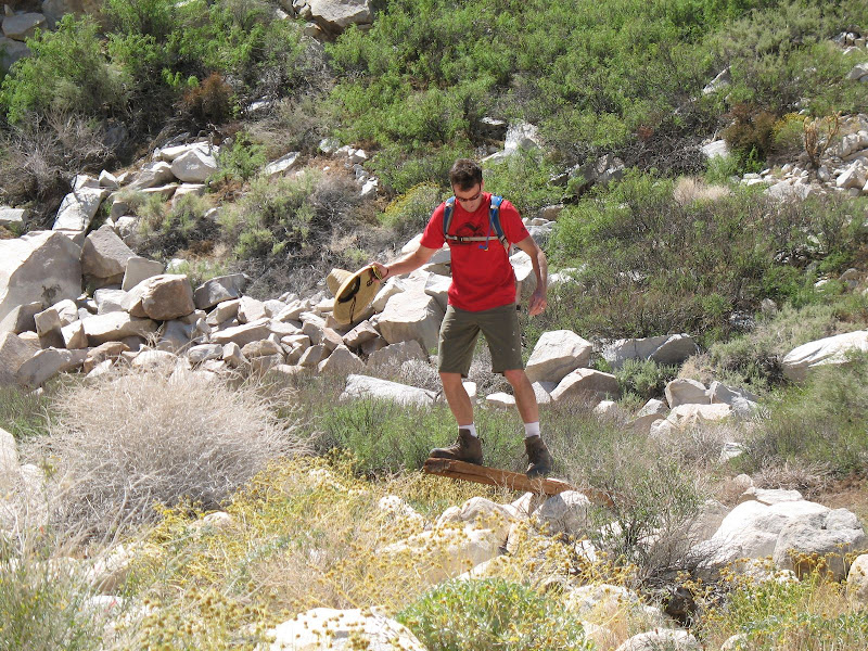 Bob Baran "Hanging 5" in Carrizo Gorge