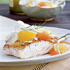 Halibut with Citrus-Fennel Relish