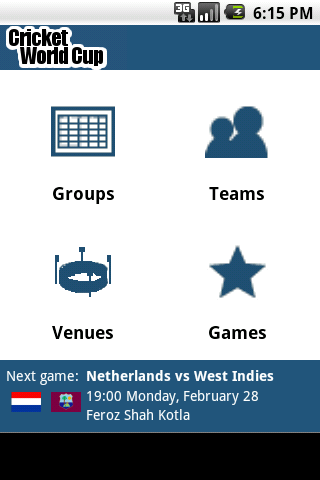 Cricket World Cup Schedule