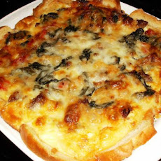 Sausage, Roasted Red Pepper, and Spinach Torta Rustica