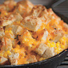 Grilled Skillet Corn Bread Pudding