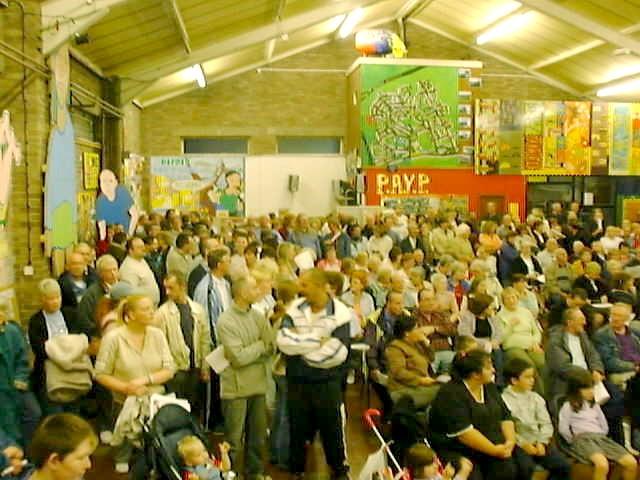 Lots of people came to the public meeting.