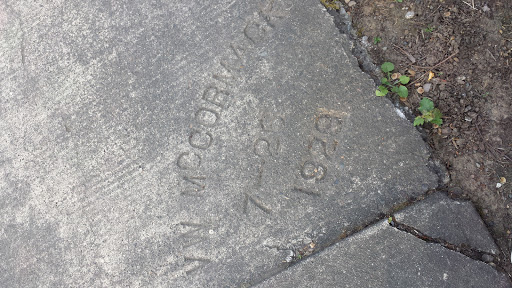 McCormick Historical Sidewalk Marker - 1928