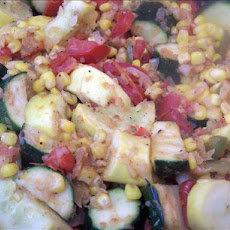 Zucchini,  Corn,  and Tomato  Combo