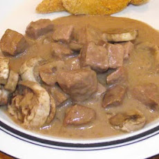 Crockpot Beef in Mushroom Gravy