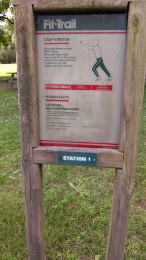 Fit-Trail Calf Stretch Info Sign