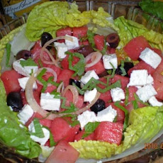 Watermelon, Feta and Olive Salad