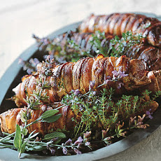 Roasted Pork Tenderloin with Bacon and Herbs