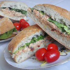 Salmon Pesto Focaccia Sandwiches