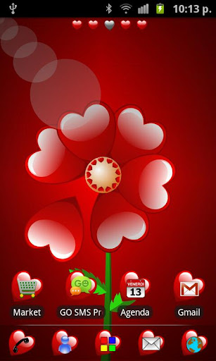 GO Launcher Valentine Theme