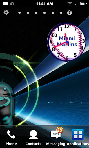 Miami Marlins Clock Widget