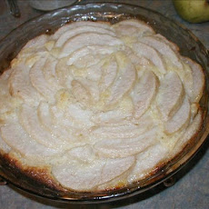 Crustless Pear and Almond Tart