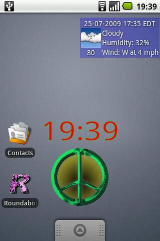 Mood Ring Thermometer Widget