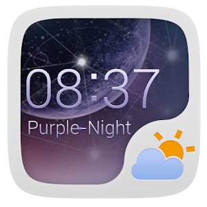 Purplenight Theme Go Weatherex Android Apps On Google Play