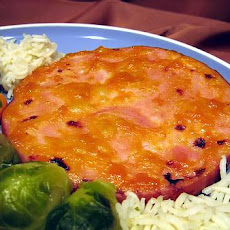 Grilled Ham Steak With Apricot Glaze
