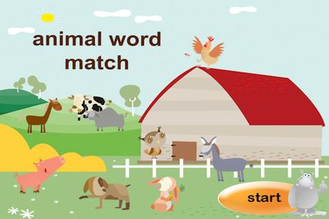 Animals Word Match