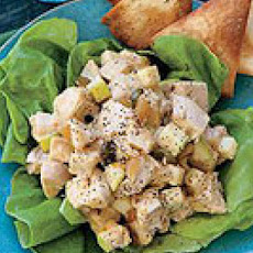 Coronation Chicken Salad with Pita Chips