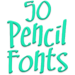 Fonts for FlipFont 50 Pencil Apk