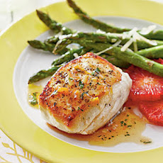 Halibut with Smoky Orange Vinaigrette
