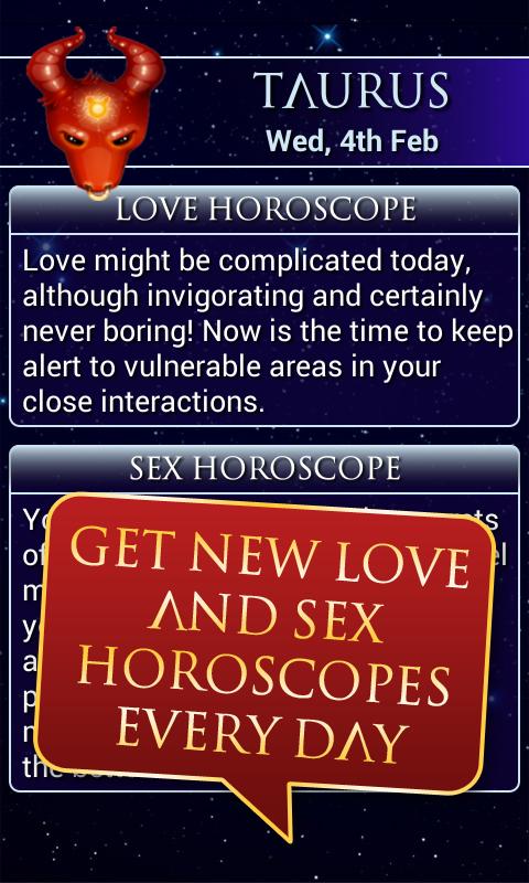 Android application Love &amp; Sex Horoscope Pro screenshort