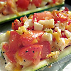 Zucchini with Bacon & Cheese