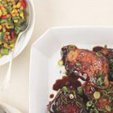 Asian-Style Barbecue Pork Chops and Succotash
