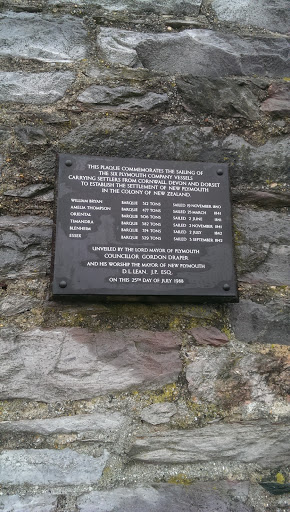 Settlement of New Plymouth Plaque